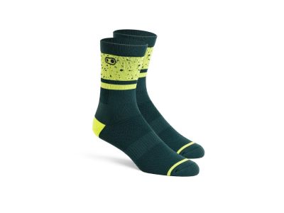 CRANKBROTHERS Icon MTB ponožky, černá/limetková