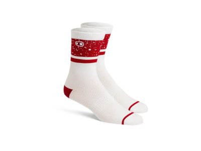Crankbrothers Icon ponožky, biela/červená