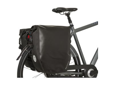 AGU Double Bike Bag Shelter Duży zestaw toreb, czarny