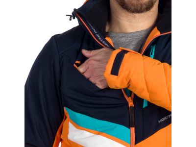 Northfinder LAWRENCE kabát, kék/narancs
