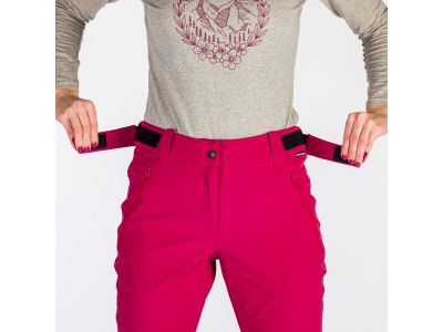 Spodnie damskie Northfinder BETTE, przedłużone, wiśniowe