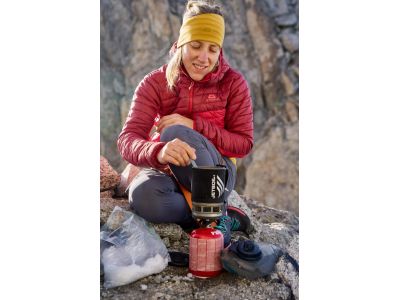 Mountain Equipment Particle Hooded women's jacket, capsicum/tibetan red