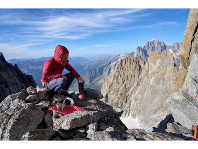 Mountain Equipment Particle Hooded dámska bunda, capsicum/tibetan red