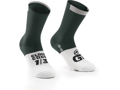 ASSOS GT Socks C2 ponožky, schwarzwald green