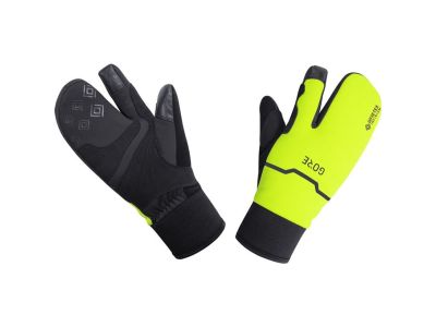 GOREWEAR GTX Infinium Thermo Split Gloves rukavice, black/neon yellow