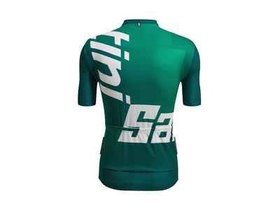 Koszulka rowerowa Santini Karma Logo, kolor zielony