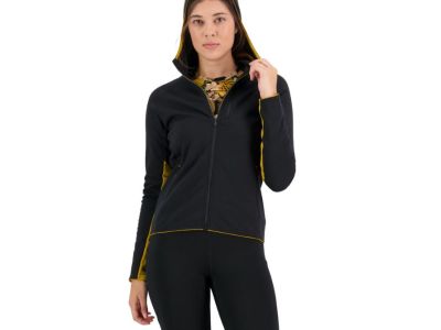 Mons Royale Approach Merino Shift Fleece Hood women&#39;s sweatshirt, black