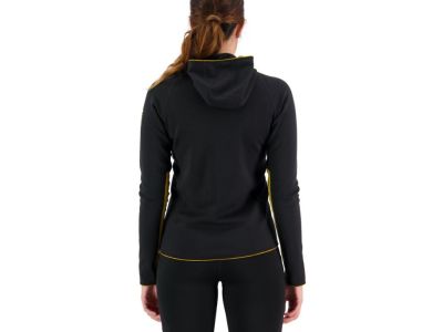 Mons Royale Approach Merino Shift Fleece Hood Damen-Sweatshirt, schwarz