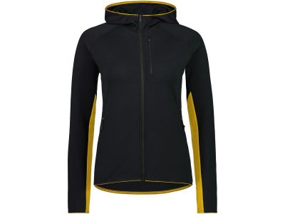 Mons Royale Approach Merino Shift Fleece Hood Damen-Sweatshirt, schwarz
