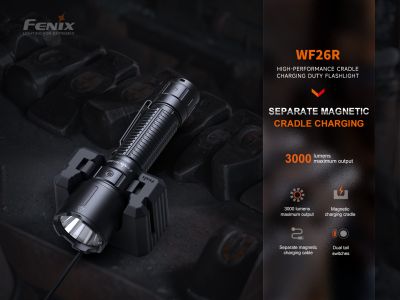 Fenix WF26R újratölthető lámpa, fekete