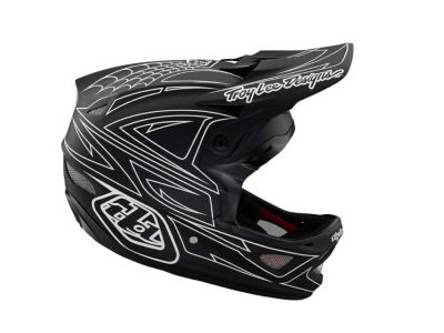 Troy Lee Designs D3 Fiberlite helmet, spiderstripe black