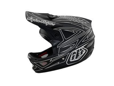 Troy Lee Designs D3 Fiberlite helmet, spiderstripe black