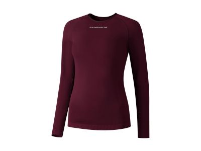 Shimano Vertex Long Base Layer women&#39;s t-shirt, burgundy