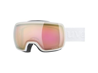 Uvex compact FM dámske lyžiarske okuliare, white/goldpink S2