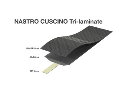 SILCA Nastro Cuscino omotávka, 3.75 mm, černá