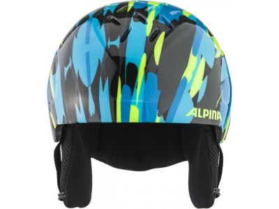 ALPINA PIZI children&#39;s helmet, neon blue/green