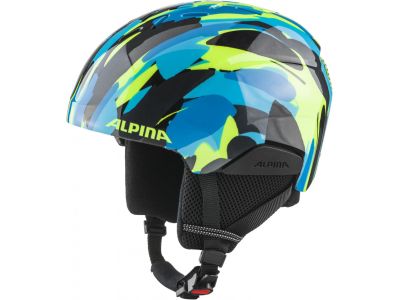 ALPINA PIZI children&amp;#39;s helmet, neon blue/green