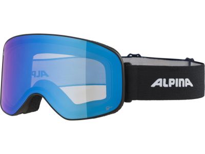 ALPINA SLOPE Brille, mattschwarz/Q-LITE blau