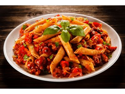 Adventure Menu Penne with Bolognese sauce, 105g standard portion