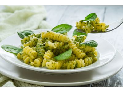 Adventure Menu Fusili with spinach and wallockrings, 98g, standard portion