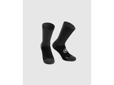 ASSOS Trail Evo ponožky, čierna