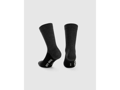 ASSOS Trail Evo ponožky, čierna