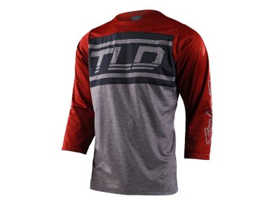 Koszulka rowerowa Troy Lee Designs Ruckus 3/4, czerwona glina/szary wrzos