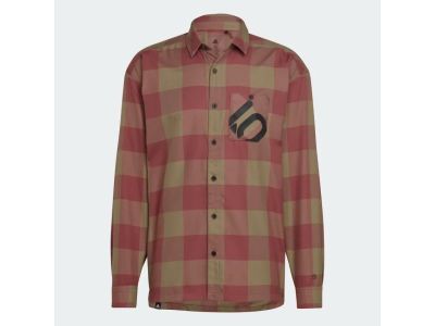 Five Ten FLANNEL košela, orbit green/burgundy