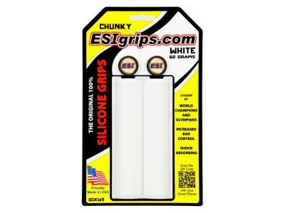 ESI Grips Chunky Classic gripy, bílá
