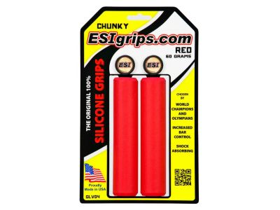 ESI Grips Chunky Classic grips, red