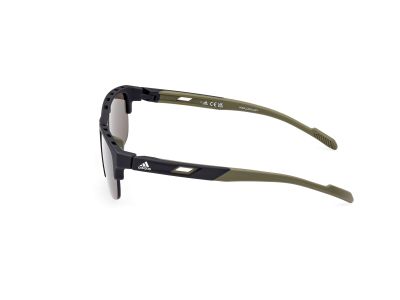 Adidas Sport SP0068 szemüveg, matt fekete/zöld