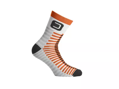 Dotout Stick socks, white/fluo orange