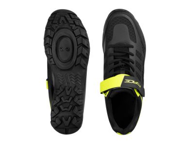 FORCE GO2 cycling shoes, black/fluo