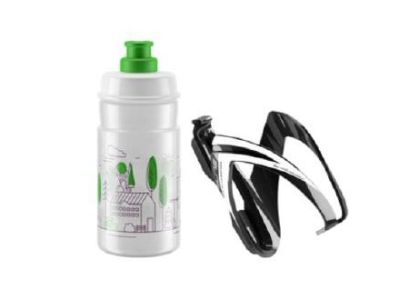 Elite CEO Set Flasche mit Korb, 350 ml, grünes Logo