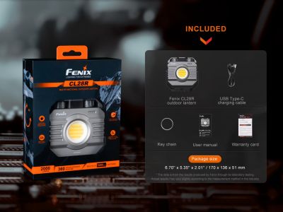 Fenix CL28R pracovní světlo + powerbanka