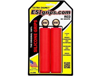 ESI Grips EXTRA Chunky gripy, 80 g, czerwone