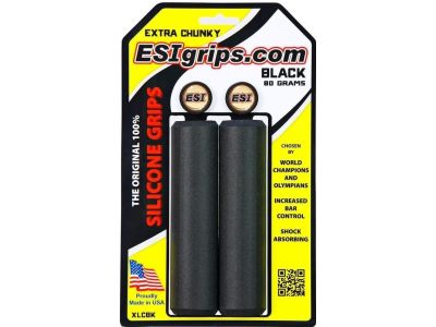 ESI Grips EXTRA Chunky gripy, 80 g, czarne