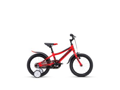 CTM FOXY 16 detský bicykel, matná neónová červená