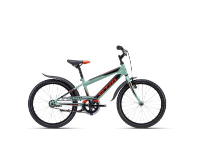 CTM SCOOBY 1.0 20 children&amp;#39;s bike, matte grey-green/neon red