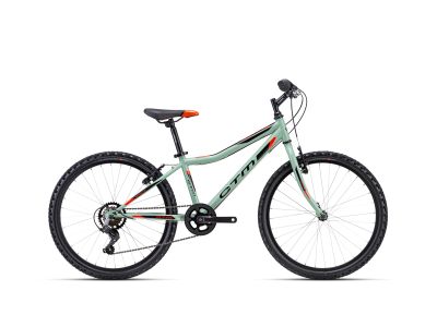 CTM BERRY 1.0 24 detský bicykel, sivozelená/oranžová