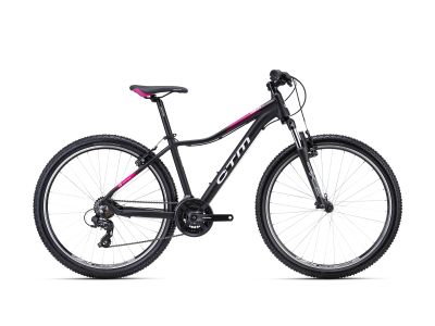 CTM CHARISMA 1.0 27.5 női kerékpár, matt fekete/rózsaszín