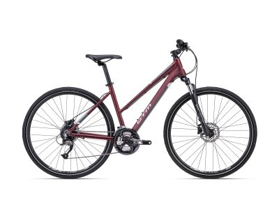CTM BORA 2.0 28 női kerékpár, matt piros gyöngyház/szürke