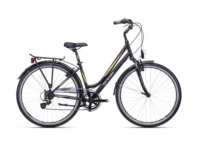 CTM FLORENCE 28 women&#39;s bike, matte black/brown