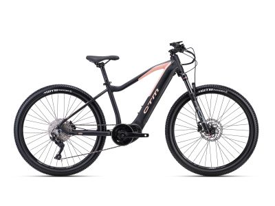 CTM RUBY PRO 27.5 női elektromos kerékpár, matt fekete/lazac