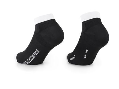 ASSOS RS SUPERLEGER niedrige Socken, schwarze Serie