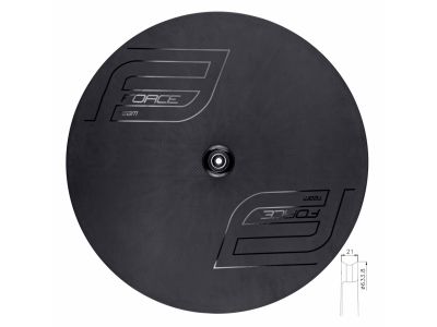 FORCE rear disc, carbon, for disc brake, ball bearing, 12x142 mm