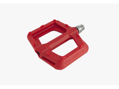 Race Face Ride platform pedals, red