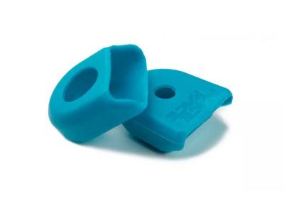 Race Face Crank Boot crank guards, small, turquoise
