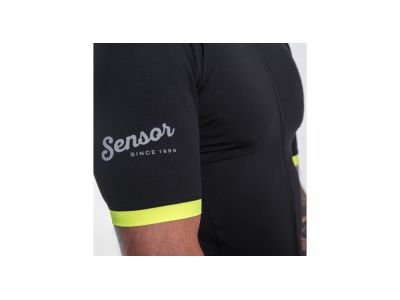Sensor Cyklo Coolmax Classic jersey, jobb oldali fekete