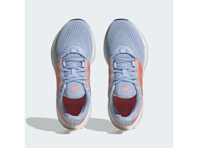 adidas PureBoost 22 women's shoes, blue dawn/coral fusion/wonder quartz